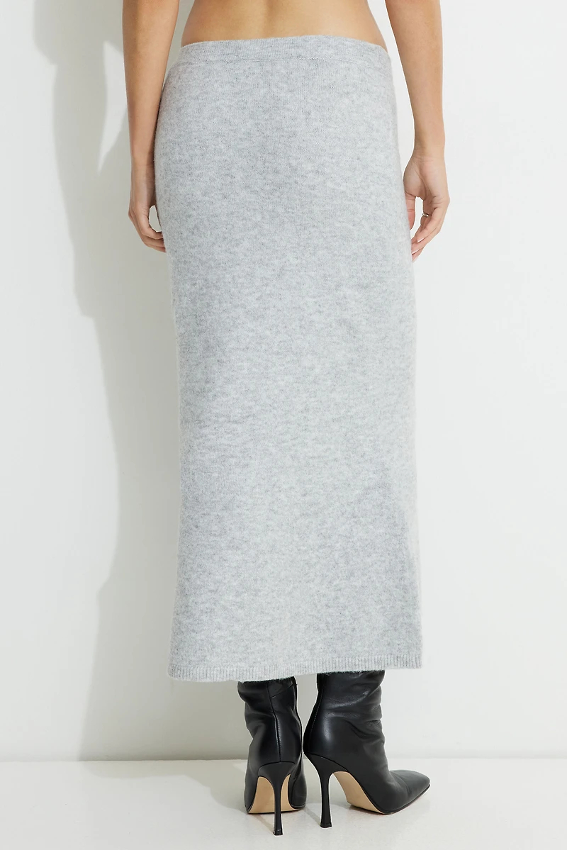 Jupe maxi en tricot style sirène