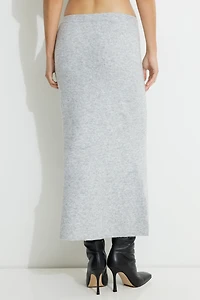 Jupe maxi en tricot style sirène