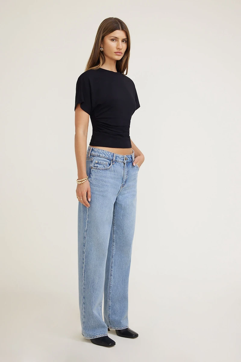 T-shirt froncé en jersey Andrea