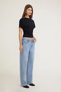 T-shirt froncé en jersey Andrea