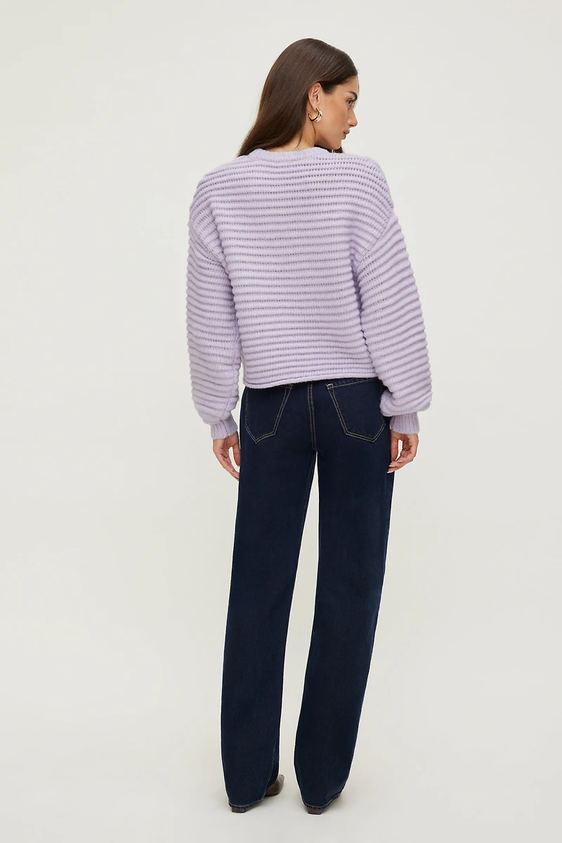 Chandail en tricot côtelé Lorelai