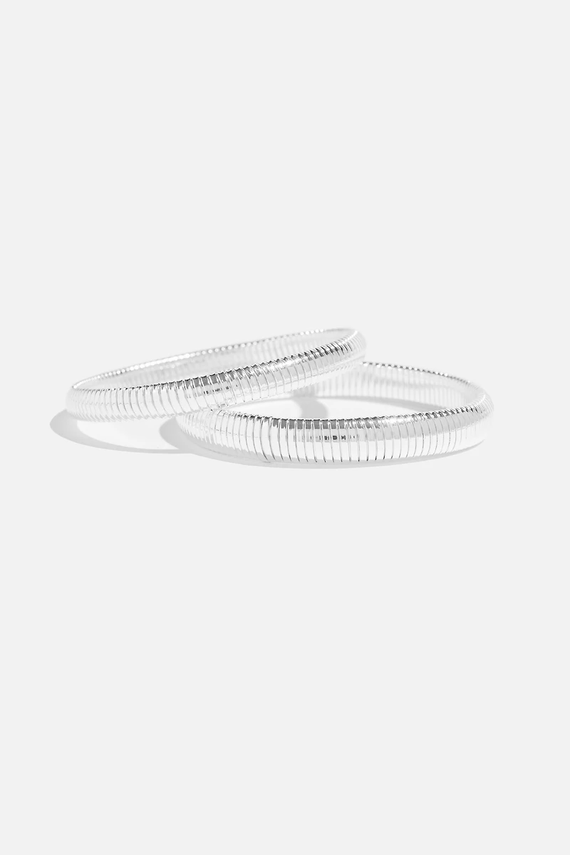 Ensemble de 2 bracelets en chaîne serpent