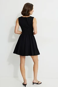 Kerina Flared Ponte Mini Dress
