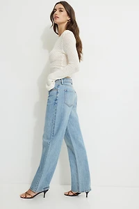 Mika Mid Rise Relaxed Straight Leg Jeans