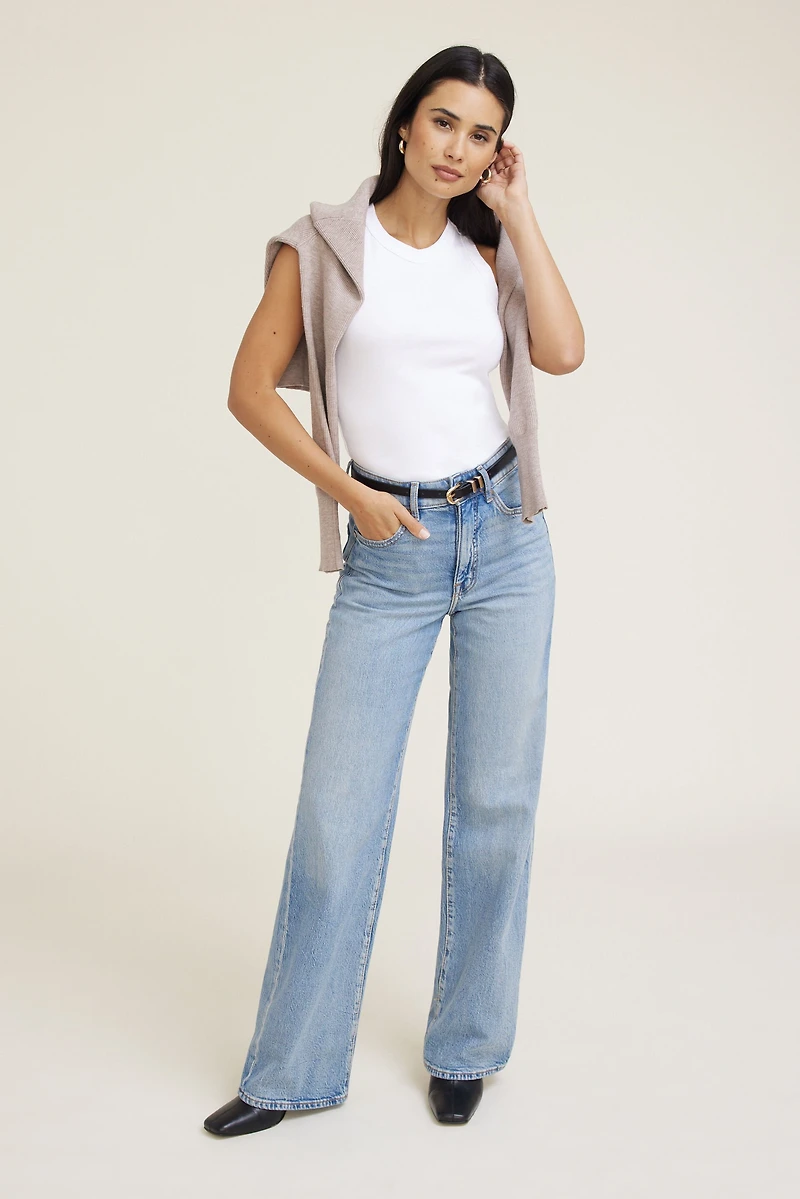 Camisole à col rond en coton