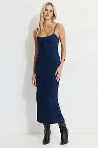 Robe maxi en denim