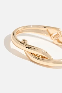Ensemble de 2 bracelets à bulles et torsadés à charnière