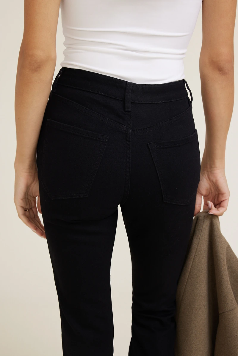 Jean skinny extensible à taille haute Goldie