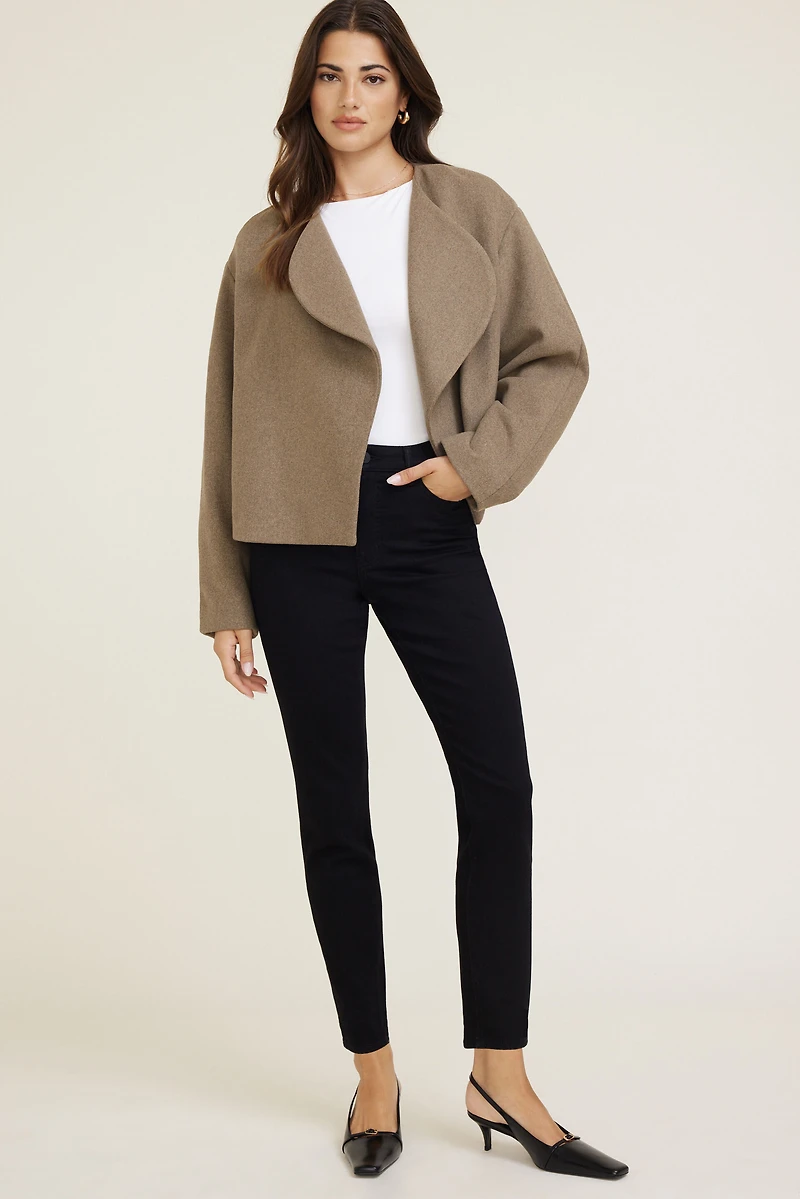 Jean skinny extensible à taille haute Goldie