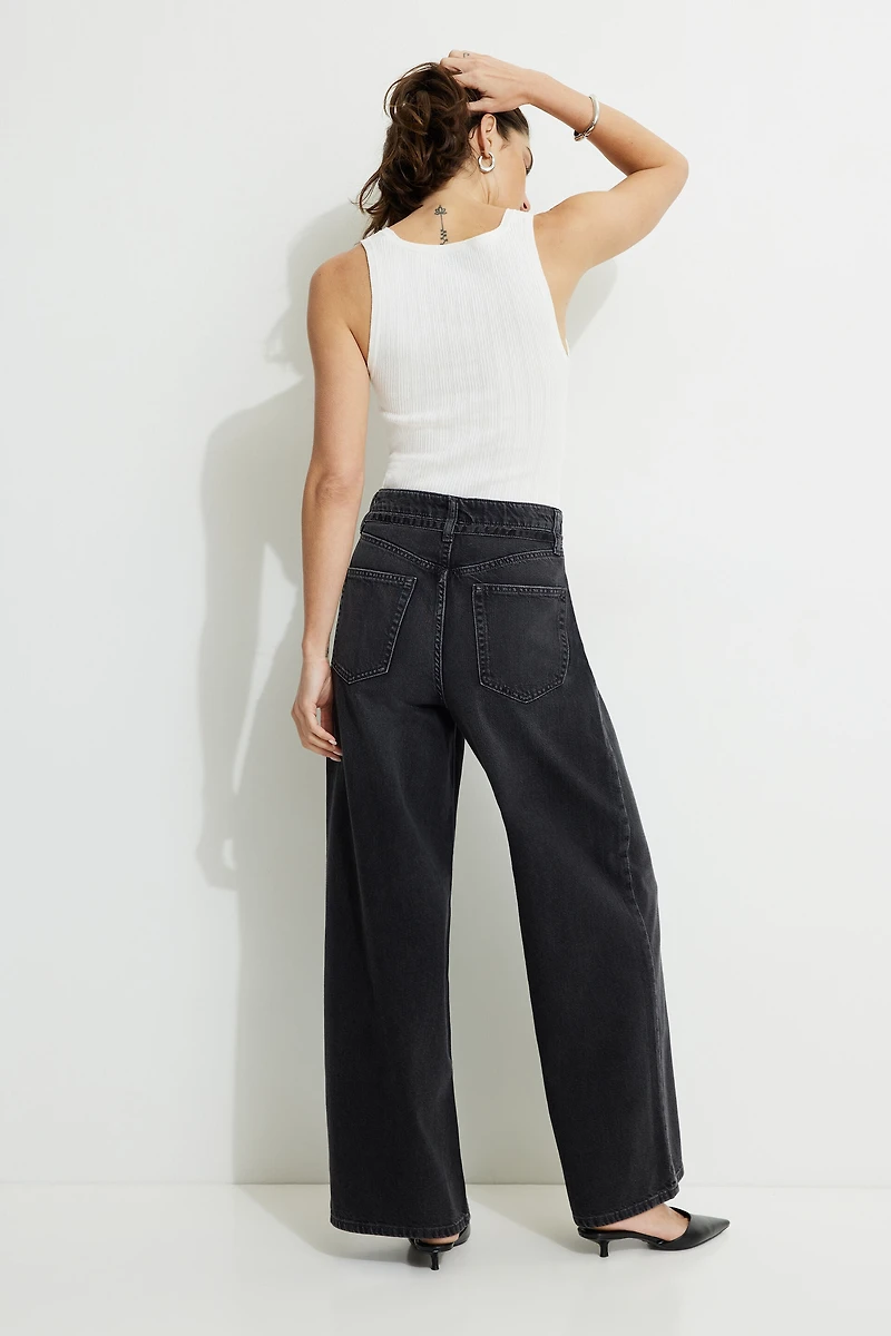 Jean à cordon ample