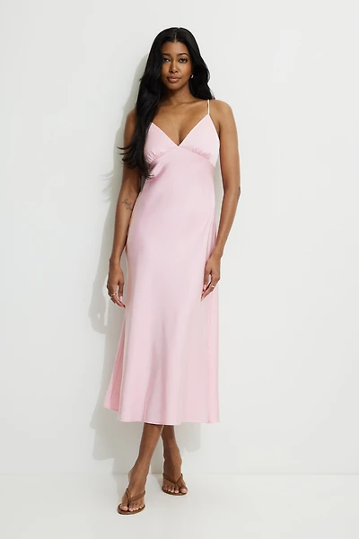 Robe maxi en satin Sage
