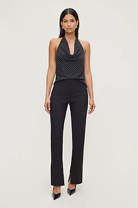 Polka Dot Halter Blouse