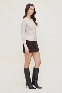 Tedi Ribbed Long Sleeve T Shirt