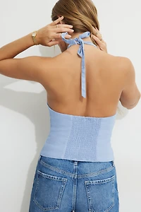 Linen Halter Vest