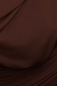 Sculpt Halter Cowl Neck Maxi Dress