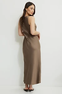 Roux Satin Maxi Slip Dress