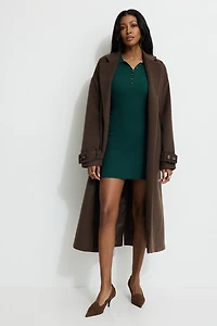 Minirobe polo en tricot côtel