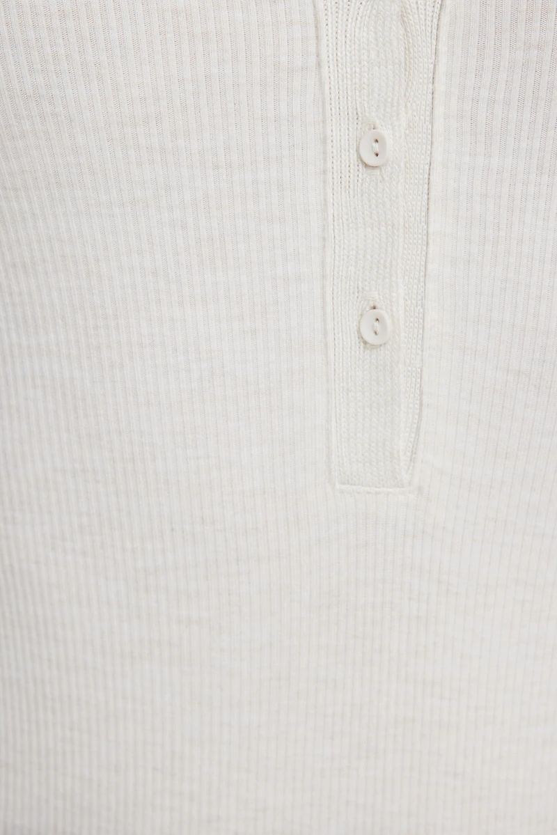 Ribbed Polo Bodysuit