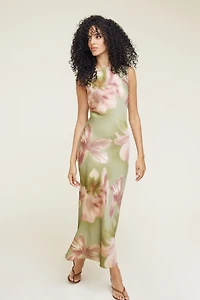 Liora Satin Maxi Slip Dress