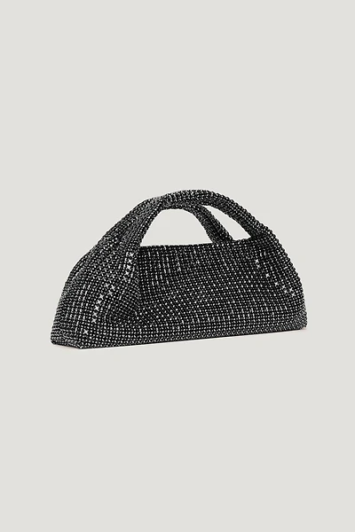 Allover Gem Half Moon Bag