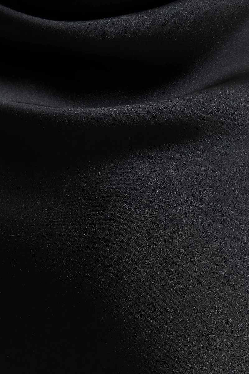 Robe nuisette maxi en satin