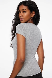 Drea Jersey Crew Neck Tee