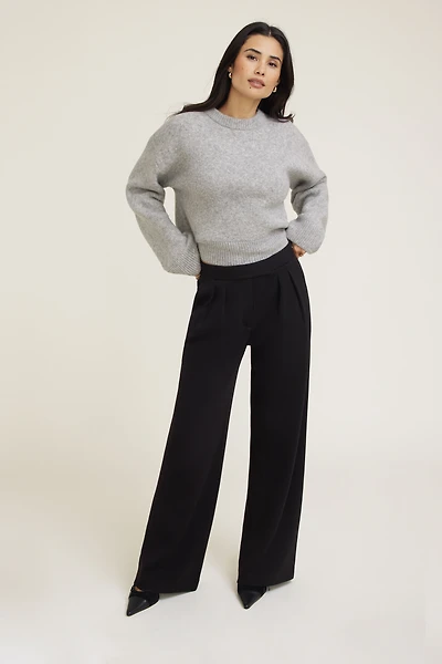 Pantalon à jambe large en scuba Anywear