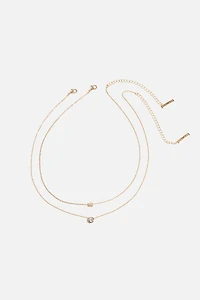 2-Pack Mini Gem Roll Necklaces