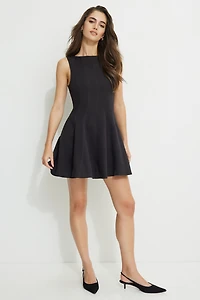 Cecelia Boat Neck Mini Dress