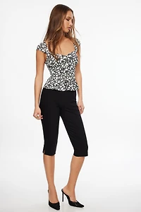 Blouse boutonnée à basque