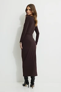 Deep V Maxi Dress