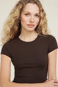Fitted Crewneck T Shirt