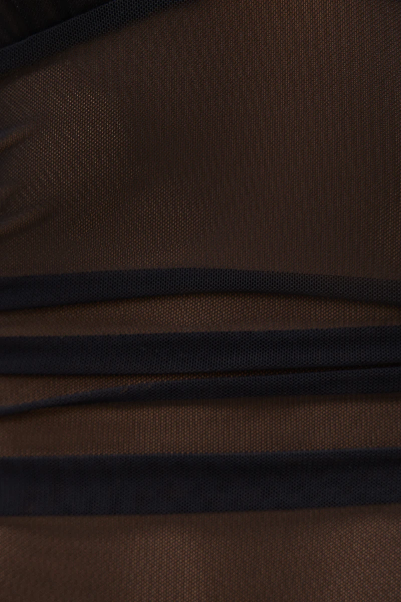 Justaucorps en maille à col plongeant