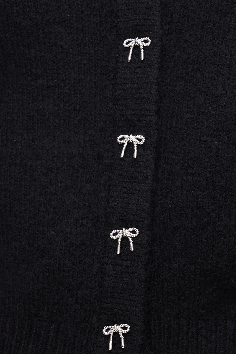 Cardigan à boutons en boucles Rebecca