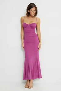 Sweetheart Mesh Maxi Dress