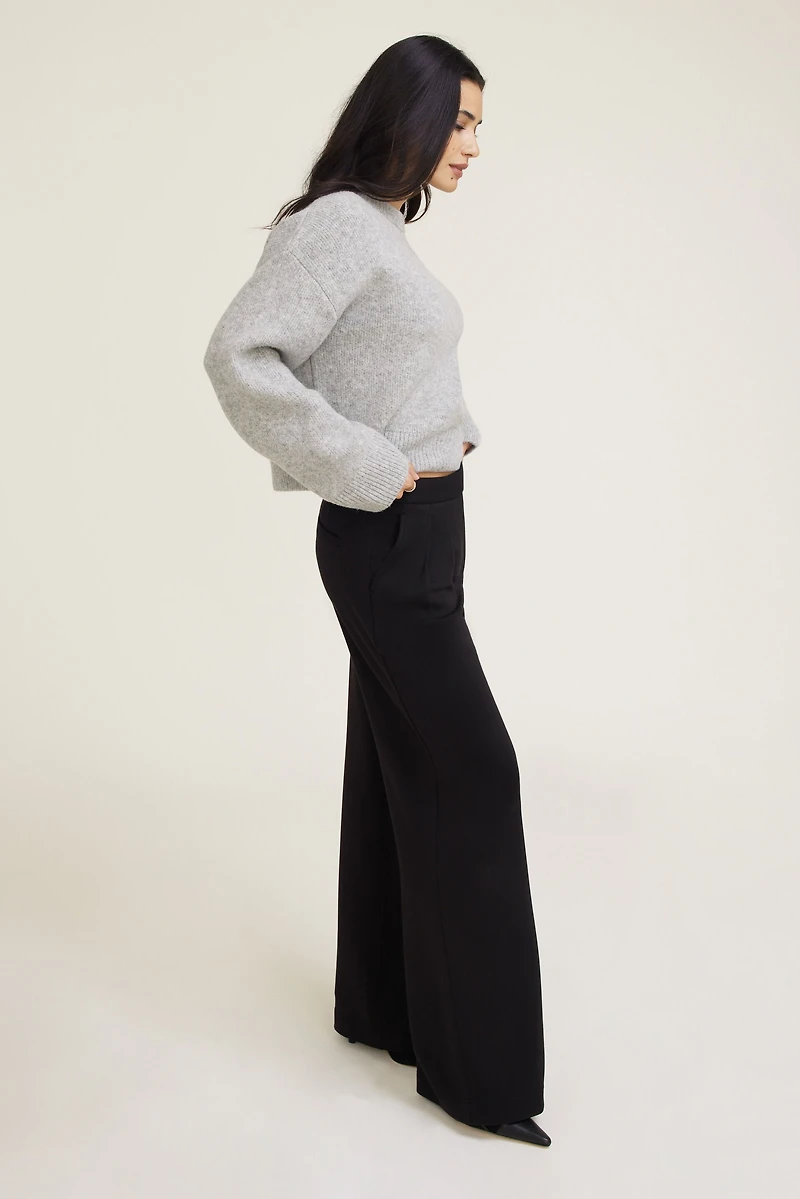 Pantalon à jambe large en scuba Anywear
