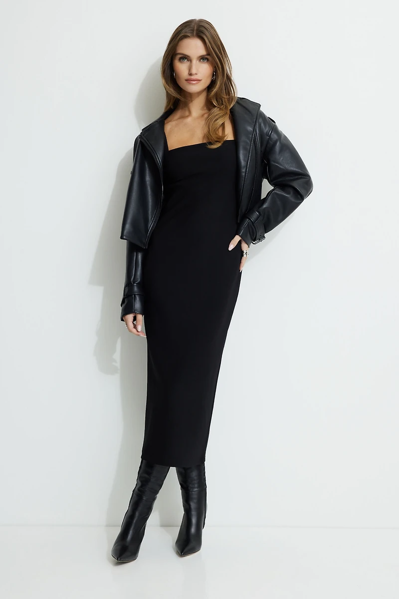 Robe maxi à dos ouvert