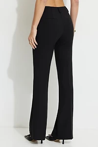 Pantalon évasé à taille haute