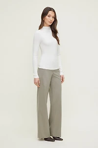 Mock Neck Long Sleeve Top