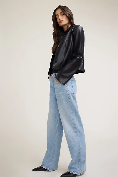 Jean ample Sydney à taille mi-haute