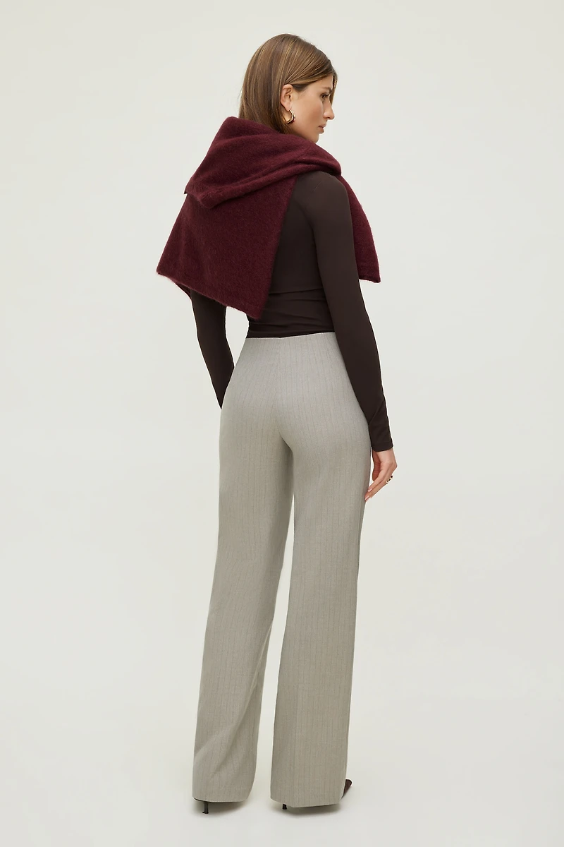 Frankie Pinstripe Slim Bootcut Pants