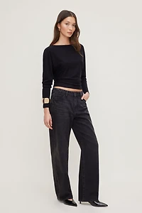 Mika Mid Rise Relaxed Straight Leg Jeans