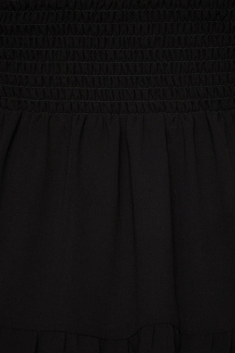 Minirobe évasée et smockée Delphine