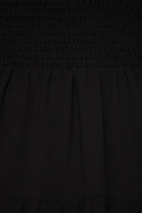 Minirobe évasée et smockée Delphine