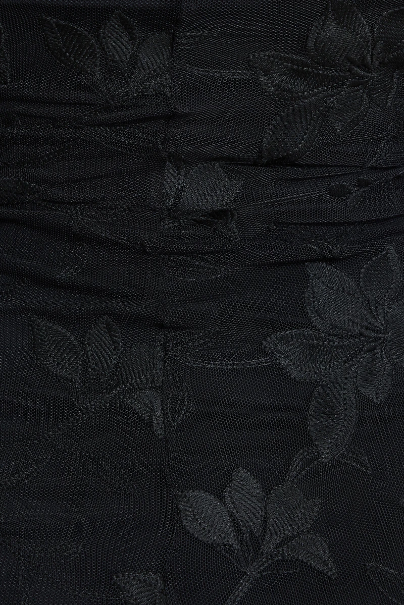 Elisa Mesh Maxi Tube Dress