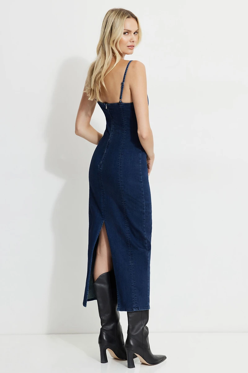 Robe maxi en denim