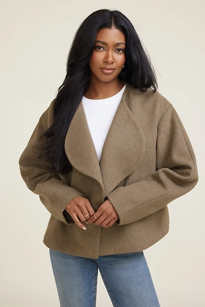 Open Melton Jacket