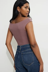 Off Shoulder Jersey Bodysuit