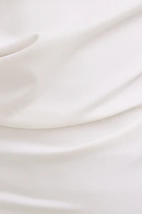 Draped Off Shoulder Long Sleeve Top