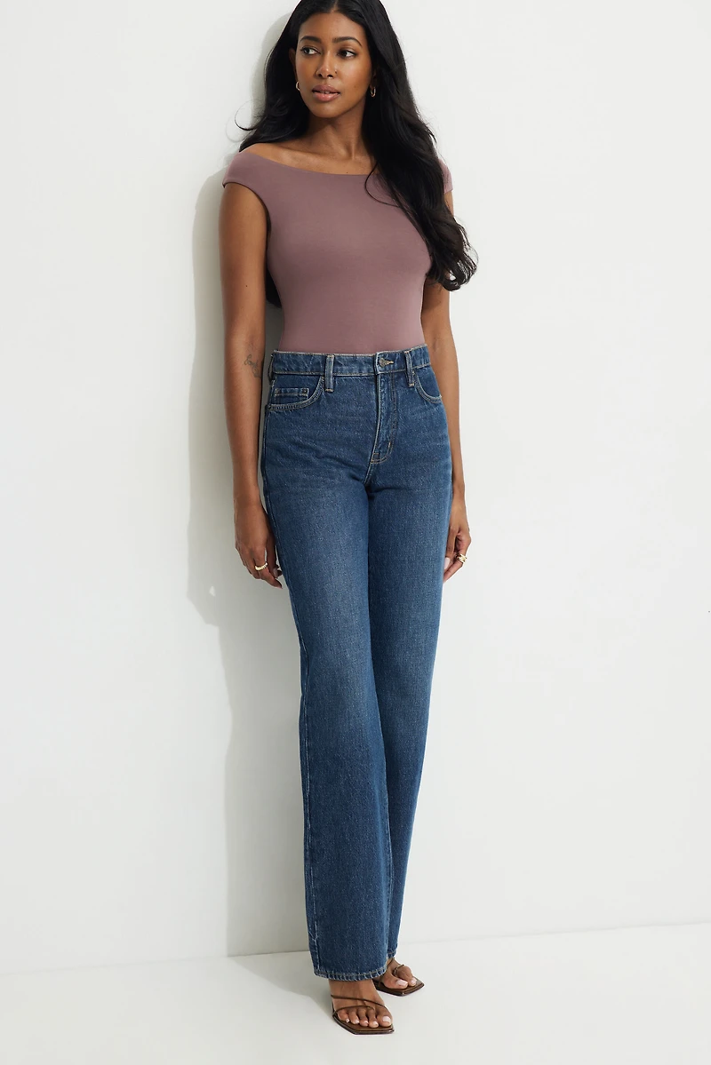 Off Shoulder Jersey Bodysuit